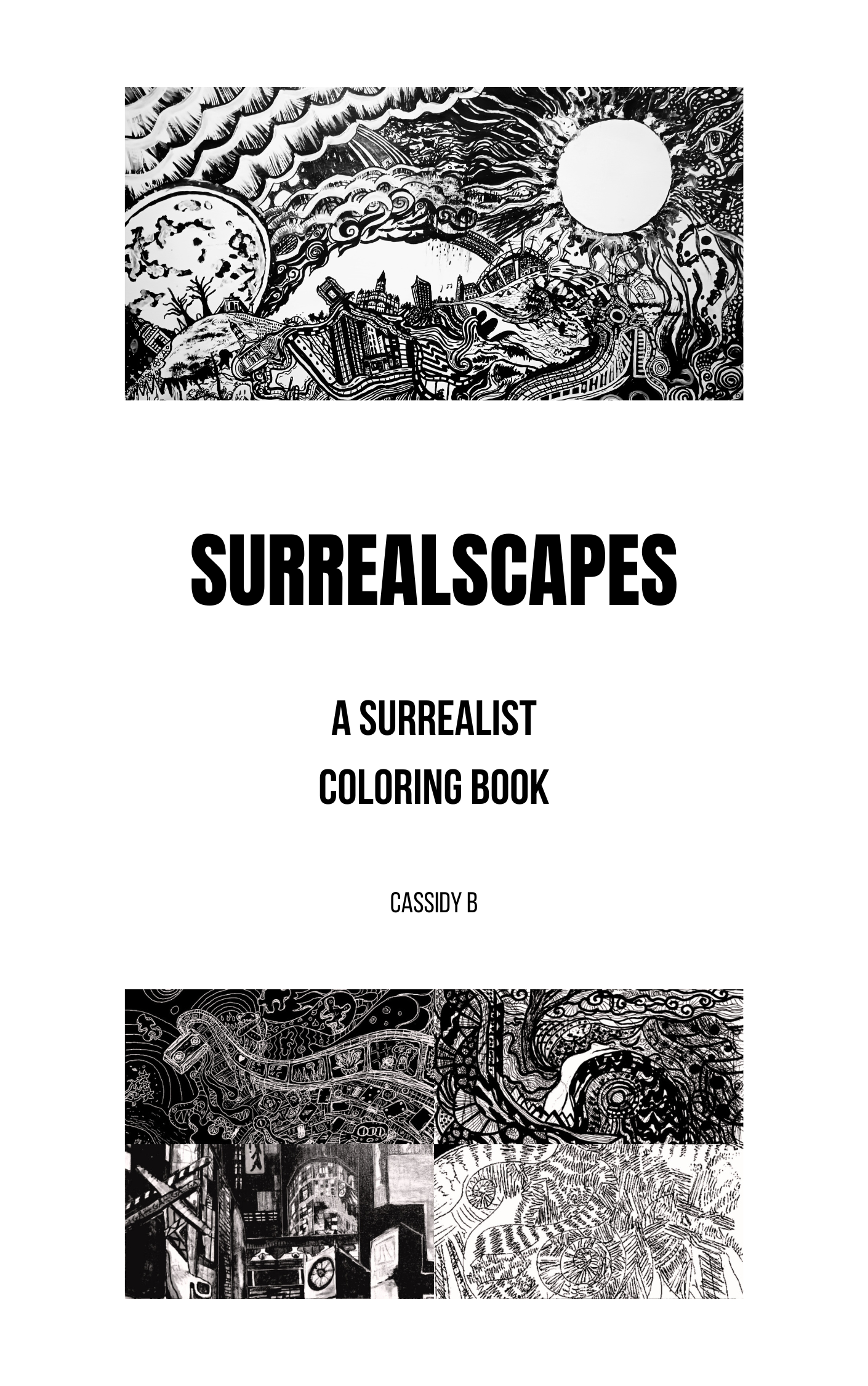 Surrealist Coloring Book ~ SURREALSCAPES