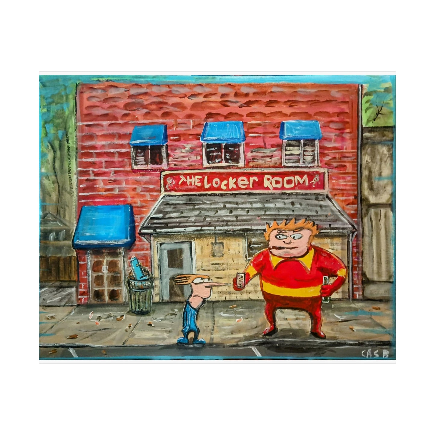 Coach McGuirk and Brendan at the Locker Room in RVA prints