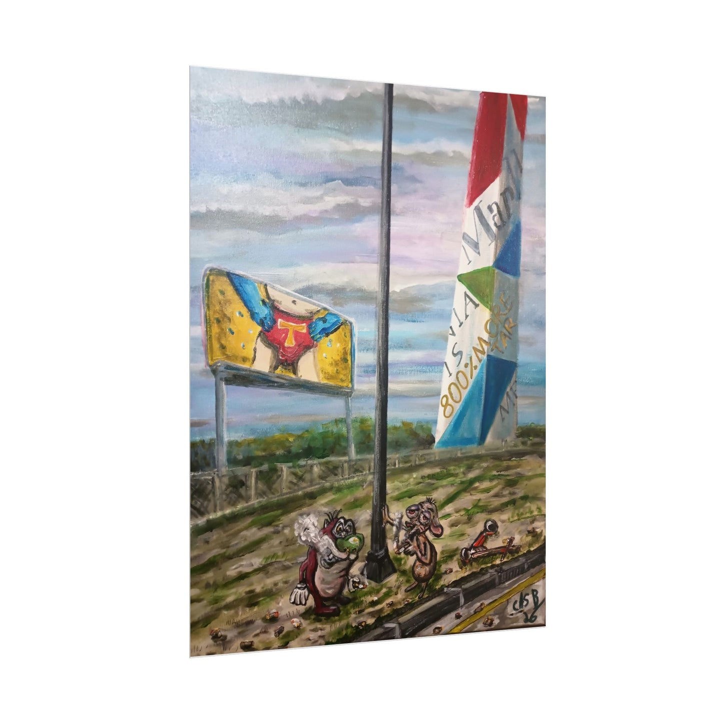 Ren & Stimpy @ RVA Marlboro Tower, Poster Prints