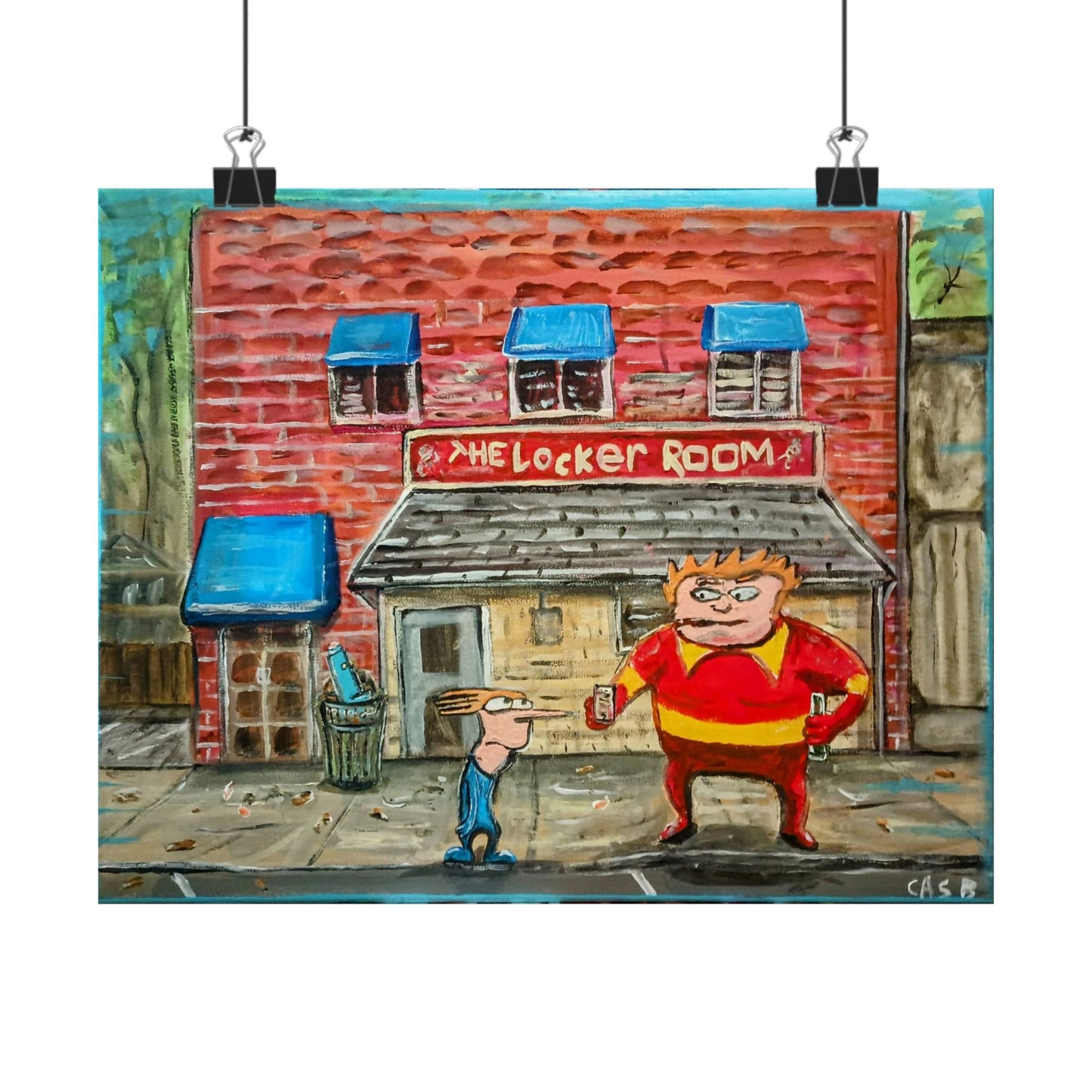 Coach McGuirk and Brendan at the Locker Room in RVA prints