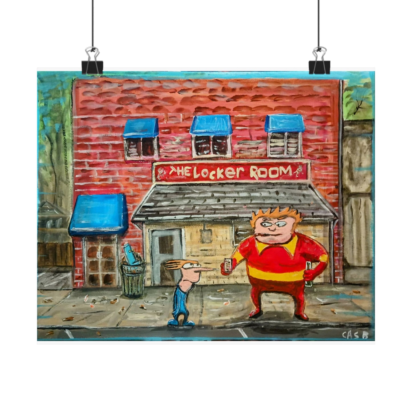 Coach McGuirk and Brendan at the Locker Room in RVA prints