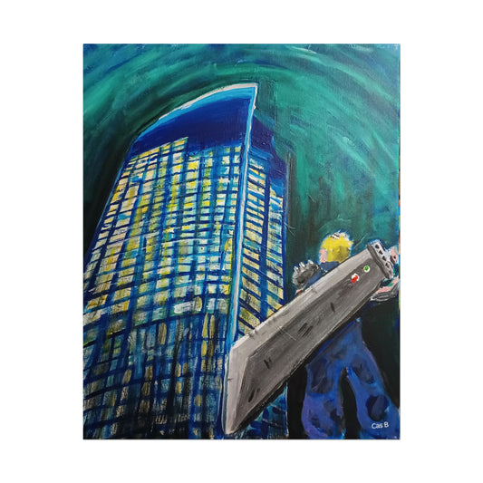 FFVII: RVA, Cloud vs Dominion Energy, Poster Print