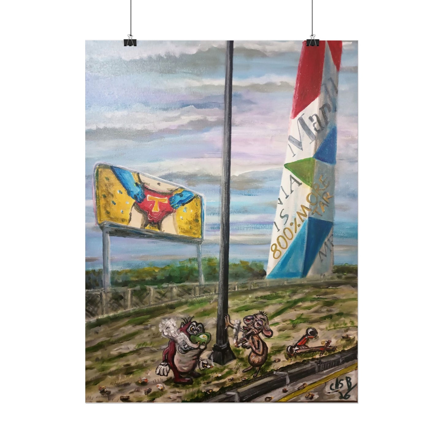 Ren & Stimpy @ RVA Marlboro Tower, Poster Prints